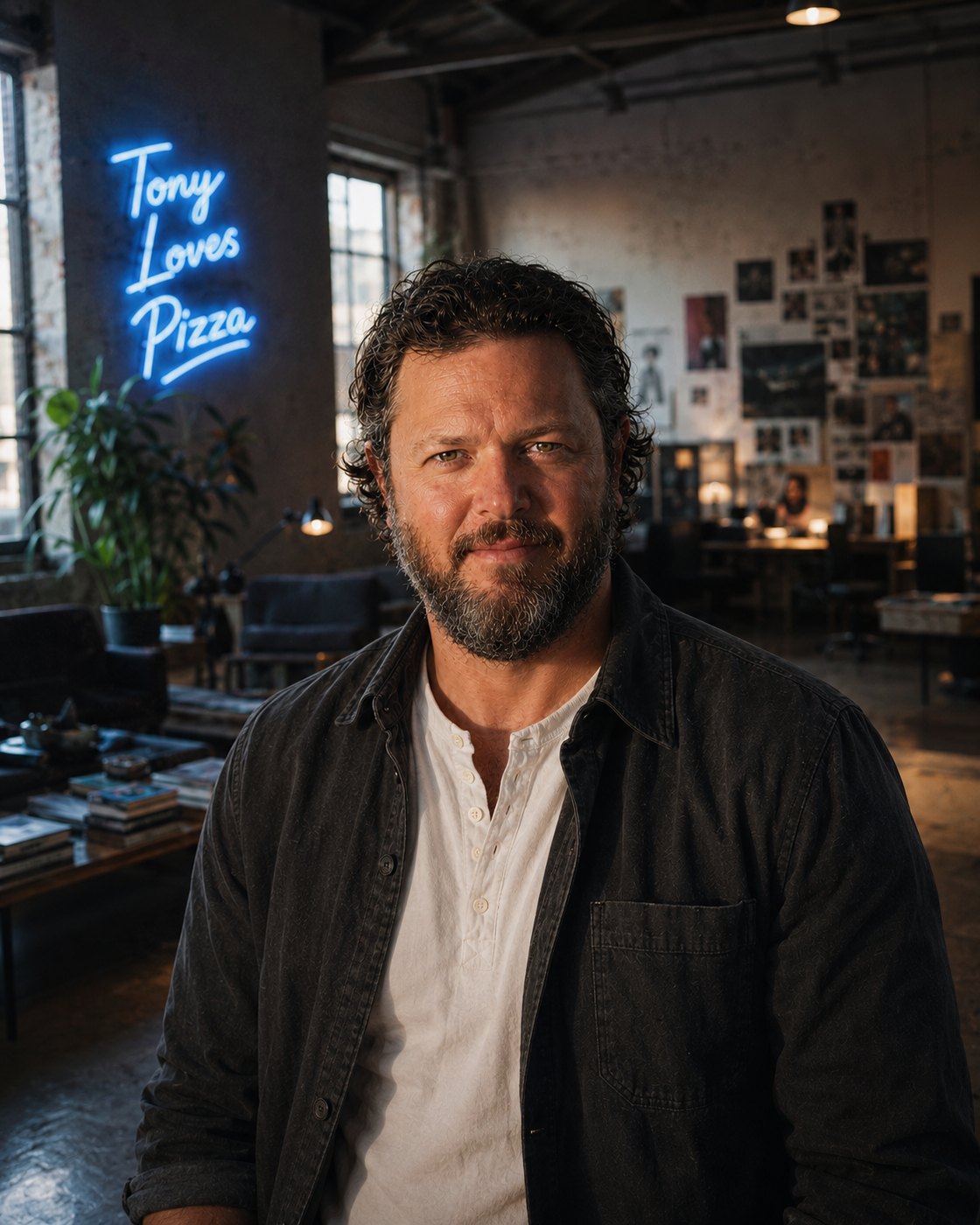 Tony Pizza — studio portrait
